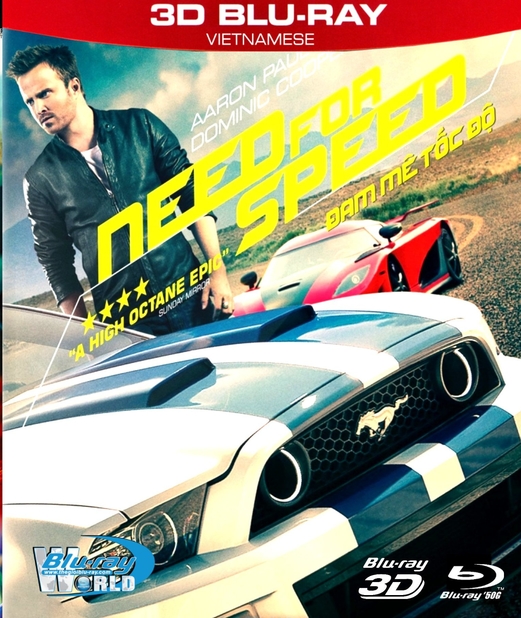 Z093. Need For Speed  - ĐAM MÊ TỐC ĐỘ (DTS-HD MA 7.1) 3D 50G
